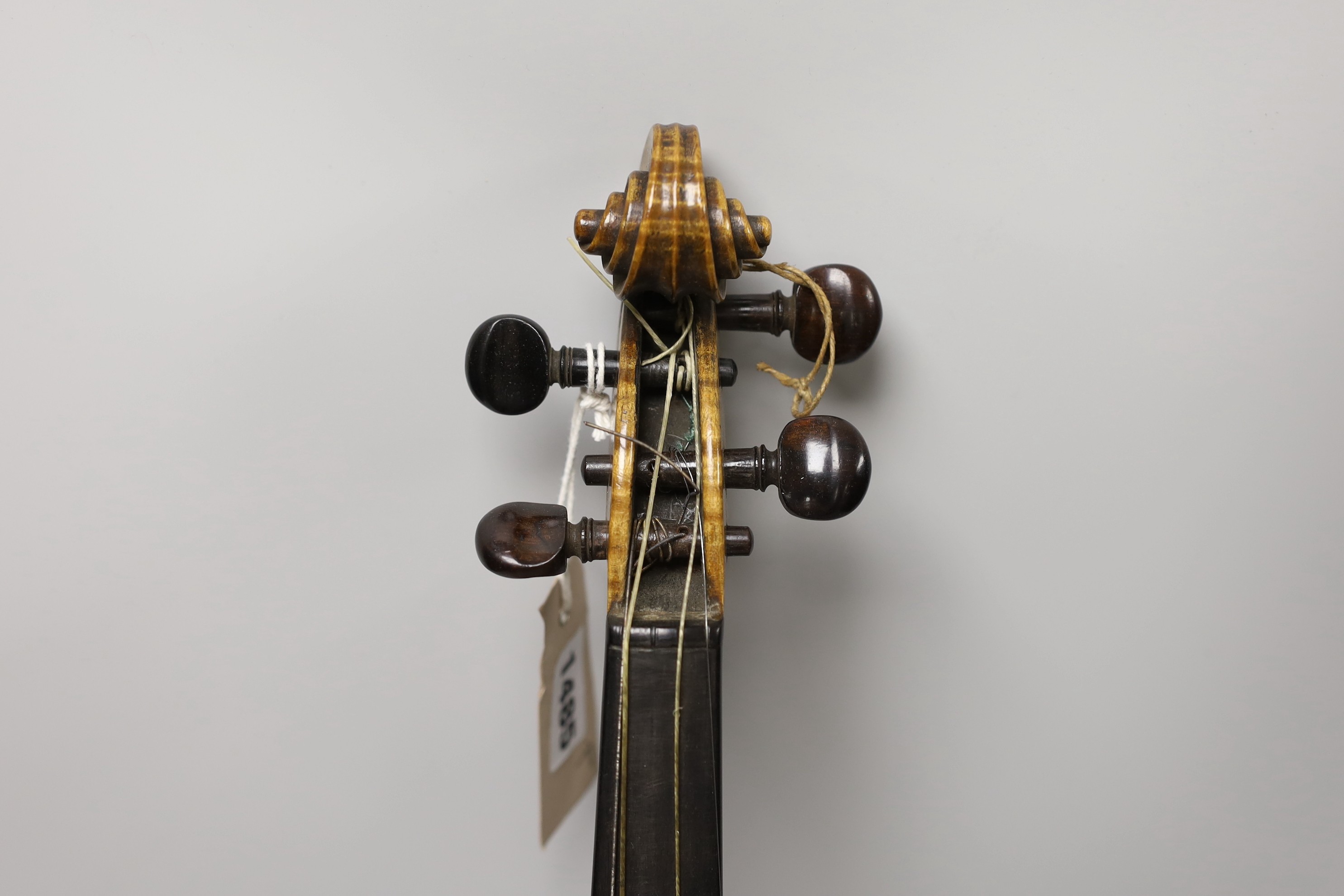 A Louis Lowendall Maggini violin, label inscribed and dated 1885, cased